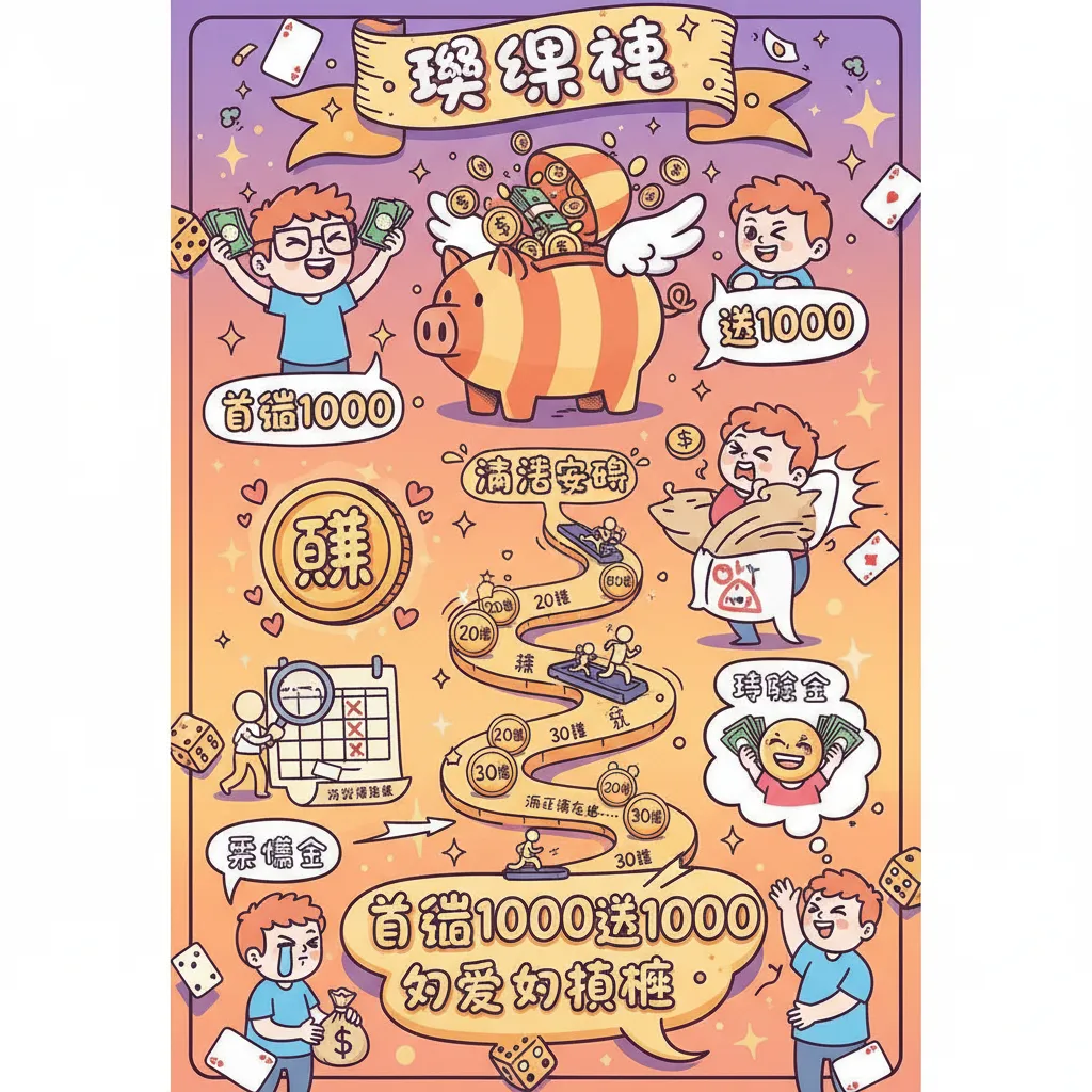 首儲1000送1000優惠：如何避開高流水要求並快速出金