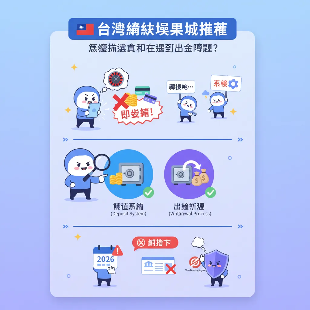 臺灣線上娛樂城推薦：怎麼挑選纔不會遇到出金問題？