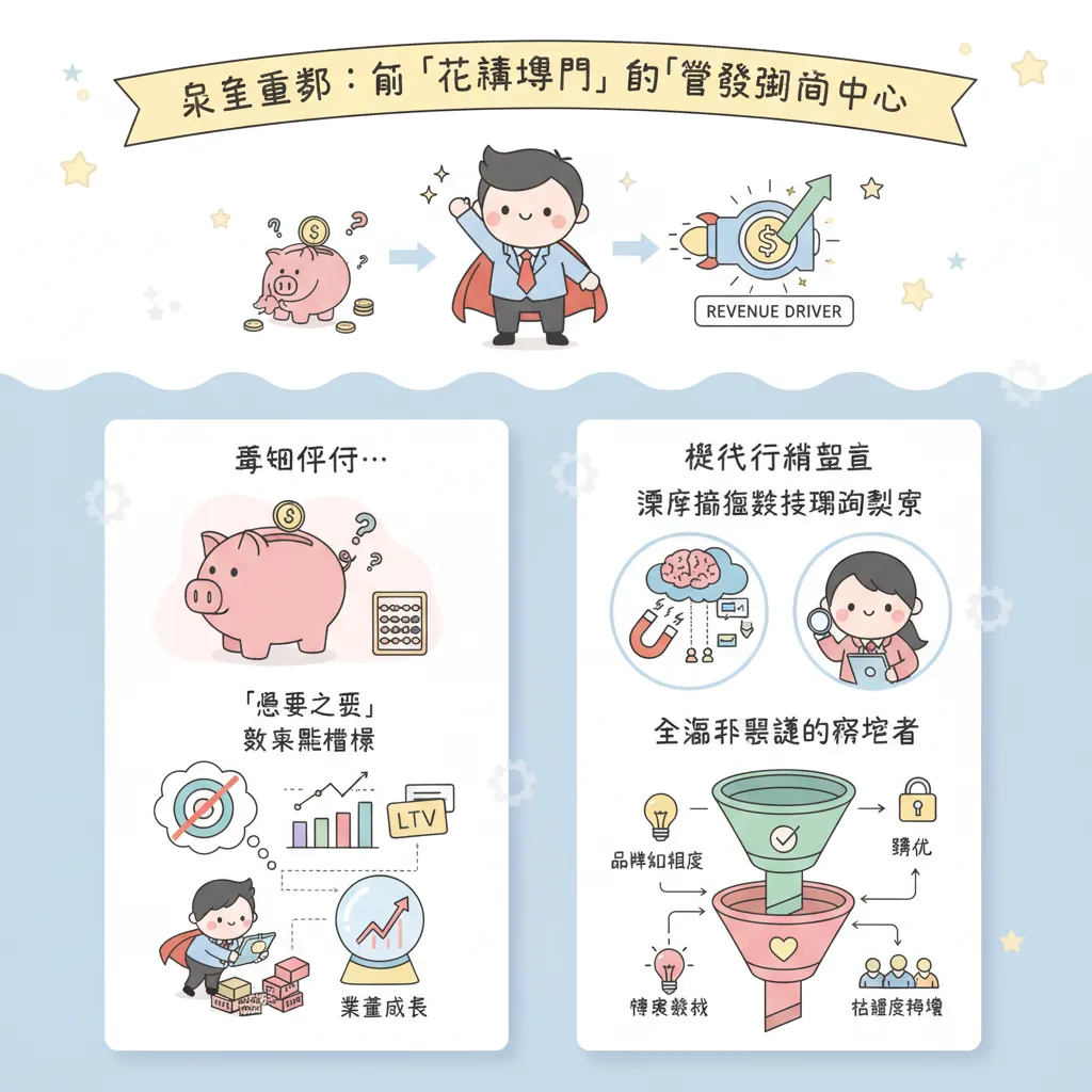 角色重塑：從「花錢部門」到「營收驅動中心」