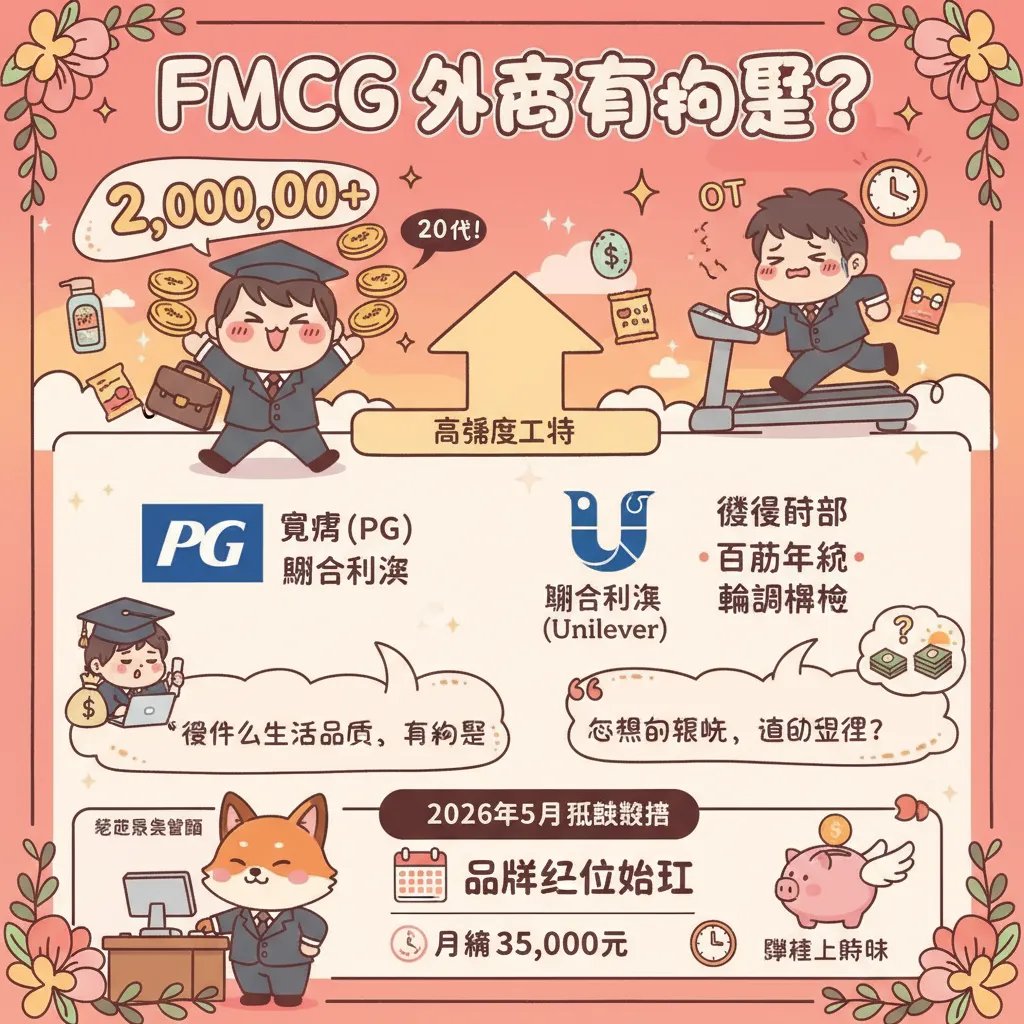 2026年FMCG外商薪資與職缺一覽：百萬年薪不是夢，但代價是什麼？